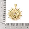 Brass Micro Pave Cubic Zirconia Pendants KK-E111-37G-02-3