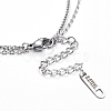 304 Stainless Steel Double Layer Necklaces NJEW-F267-24P-3