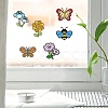 8Pcs Insects & Plants DIY Diamond Sticker Kits PW-WG74ECF-01-2