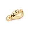 Brass Micro Pave Cubic Zirconia Charms KK-C012-50G-3