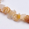 Natural Red and Yellow Jade Stone Bead Strands G-R192-11-3