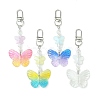 Acrylic Butterfly Pendant Decorations HJEW-JM01569-1