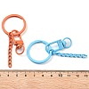 Spray Painted Eco-Friendly Alloy Swivel Snap Hook Clasps PALLOY-T090-06-NR-3