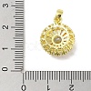 Brass Micro Pave Cubic Zirconia Pendants KK-E111-01G-3