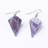 Natural & Synthetic Mixed Stone Dangle Earrings EJEW-E219-P-3