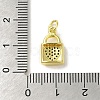 Brass Micro Pave Cubic Zirconia Charms KK-M283-28A-02-3