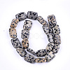 Natural Dalmatian Jasper Beads Strands X-G-T121-16-2