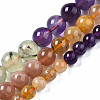 Natural Amazonite & Sunstone & Citrine & Amethyst & Prehnite & Botswana Agate & Lapis Lazuli Beads Strands X1-G-S376-003C-5