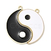 Rack Alloy Enamel Pendants ENAM-Q505-06G-1