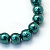 Baking Painted Pearlized Glass Pearl Round Bead Strands X-HY-Q003-4mm-79-2
