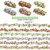 PandaHall Elite 6 Yards 6 Colors Polyester Lace Trim OCOR-PH0001-61-2