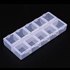 Cuboid Plastic Bead Containers CON-N007-02-2
