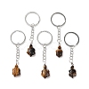 Tortoise Natural Tiger Eye Keychain KEYC-G055-01P-01-1