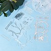 Gorgecraft 1 Sheet Silicone Clear Stamps DIY-GF0007-03-4