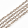 Brass Cable Chain Necklace Making MAK-T006-05R-2