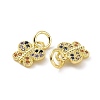 Brass Micro Pave Colorful Cubic Zirconia Charms KK-E068-VF100-3
