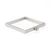 Non-Tarnish 304 Stainless Steel Open Back Bezel Pendants STAS-K208-02P-A-2