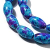 Spray Painted Synthetic Turquoise Beads Strands G-E617-B07-03A-4