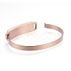 304 Stainless Steel ID Bangles BJEW-F354-12RG-3