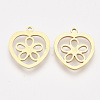 201 Stainless Steel Pendants STAS-T044-110G-1