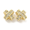 Brass with Clear Cubic Zirconia Charms KK-Q820-21G-1