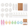 DIY Sublimation Blank Earring Making Kit DIY-SW0001-14-12