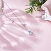 925 Sterling Silver Zircon Pendant Necklace 12 Constellation Pendant Necklace Jewelry Anniversary Birthday Gifts for Women Men JN1088I-3
