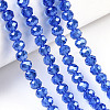 Electroplate Glass Beads Strands EGLA-A034-T10mm-A32-4