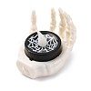 Halloween Resin Skeleton Hand LED Light Figurines Ornament AJEW-Z036-02A-3