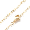 Brass Calabash Link Chains Necklace for Women NJEW-P265-10G-1