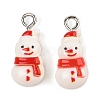 Christmas Theme Opaque Resin Pendants RESI-S08-01J-1