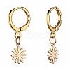 Brass Huggie Hoop Earrings EJEW-JE04208-02-2