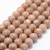 Natural Sunstone Beads Strands X-G-F364-11-6mm-1