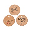 100Pcs Paper Word Printed Gift Tags CDIS-H007-03A-1