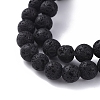 Natural Lava Rock Beads Stretch Bracelets BJEW-JB04979-5
