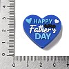 Father Day Food Grade Eco-Friendly Silicone Focal Beads SIL-C005-03A-3