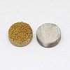 Electroplate Natural Druzy Crystal Cabochons G-L047-8mm-12-1