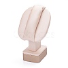 Wooden Clovered with PU Leather Ring Displays RDIS-F003-03A-2