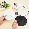 CHGCRAFT 3Pcs 3 Colors Polyester Imitation Straw Round Hat Base for Millinery AJEW-CA0002-79-3