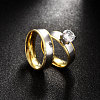 Trendy 316L Titanium Steel Cubic Zirconia Couple Rings for Women RJEW-BB07018-6A-3