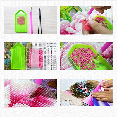 DIY Rectangle Diamond Painting Kits DIAM-PW0003-013-1