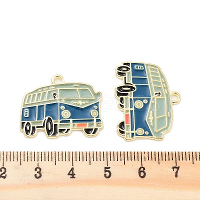 Alloy Enamel Pendants PALLOY-S185-09G-1