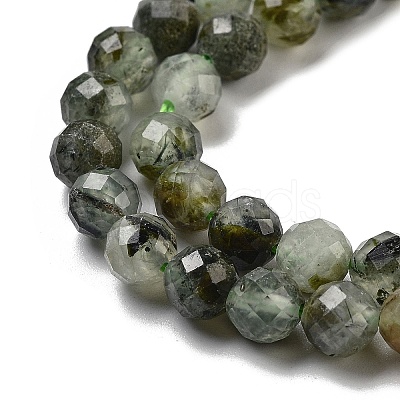 Natural Prehnite Beads Strands G-G140-A19-08-1