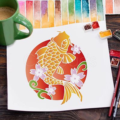 Large Plastic Reusable Drawing Painting Stencils Templates DIY-WH0172-687-1