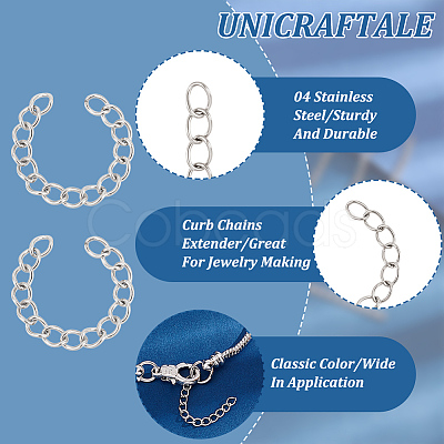 Unicraftale 316 Surgical Stainless Steel Chain Extender STAS-UN0009-51P-1