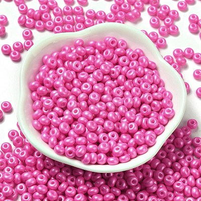 Baking Paint Luster Glass Seed Beads SEED-B001-04A-05-1