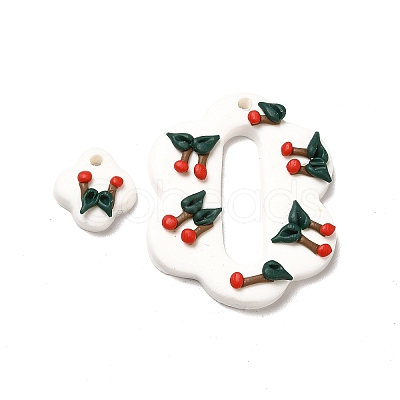 Handmade Polymer Clay Pendants Sets CLAY-B003-04-1