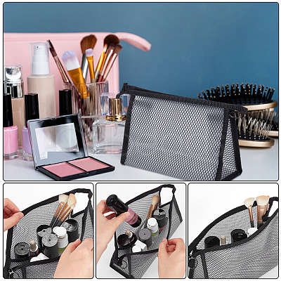 WADORN 3Pcs 3 Style PVC Transparent Waterproof Makeup Storage MRMJ-WR0001-01B-1