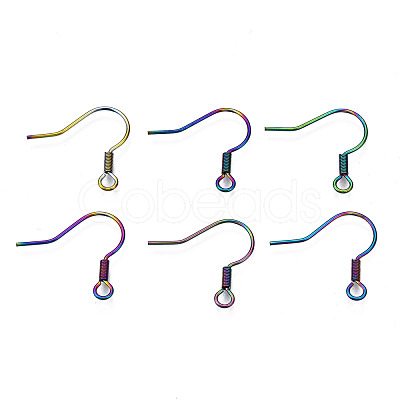 Ion Plating(IP) 304 Stainless Steel French Earring Hooks STAS-S119-018-1