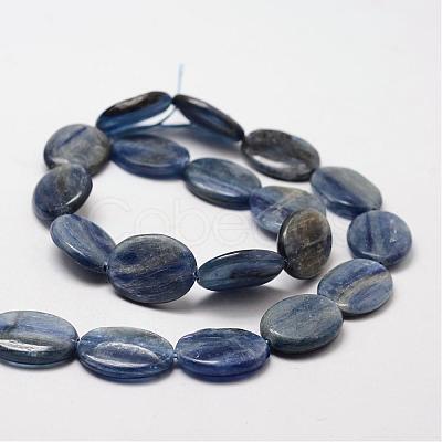 Oval Natural Kyanite/Cyanite/Disthene Bead Strands G-O139-01F-1